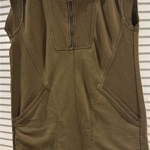 Anthropologie Dresses & Skirts - Anthropologie sz MED army green sleeveless Olive Textured Dress